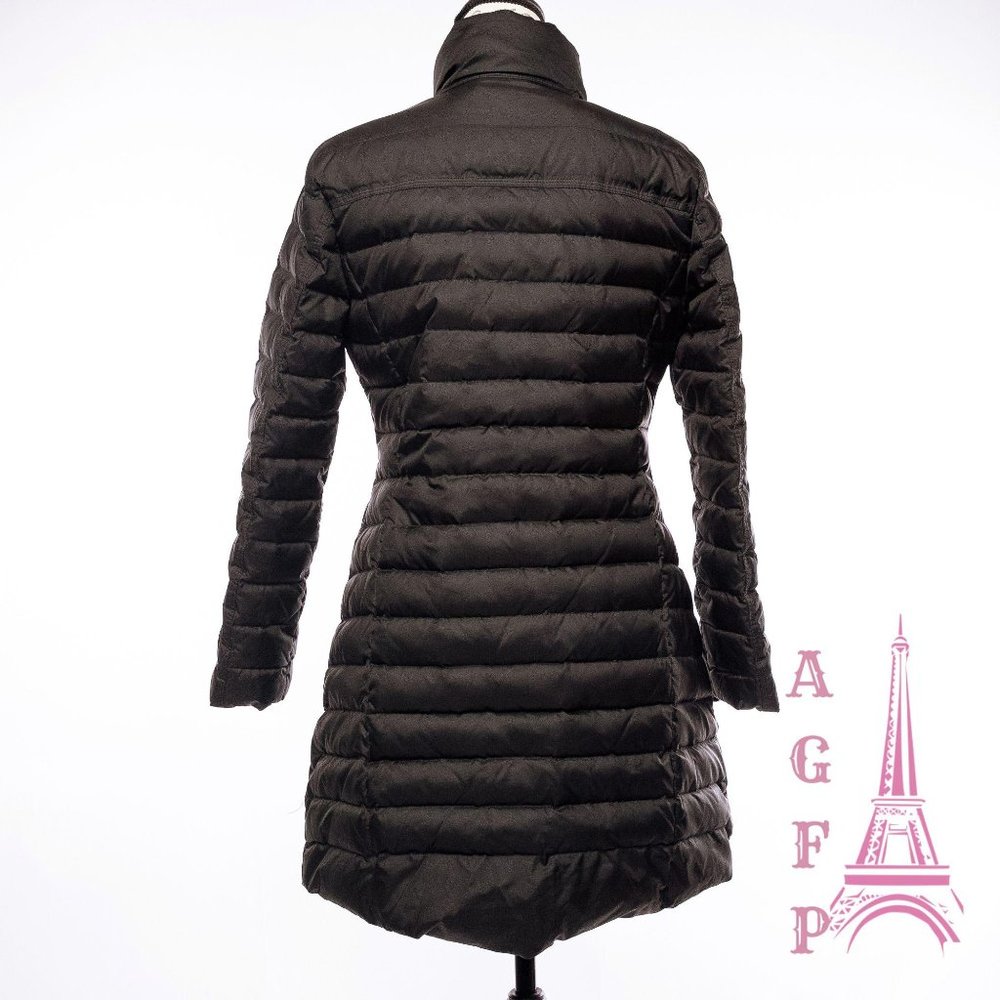 Theory long black puffer coat - Picture 5 of 14